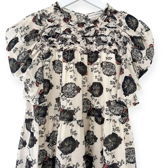 Ulla Johnson • Cassian Floral Cotton-Blend Midi Dress NWOT - Picture 3 of 15